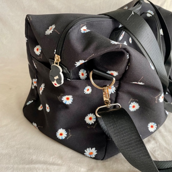 Alice + Olivia Daisy Print Duffle Bag Tote by Stacey Bendet - Picture 13 of 16